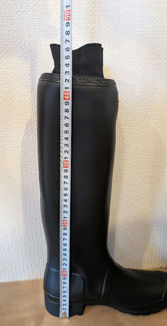 未使用タグ付　HUNTER ORIGINAL TOUR ブラックレインブーツ
