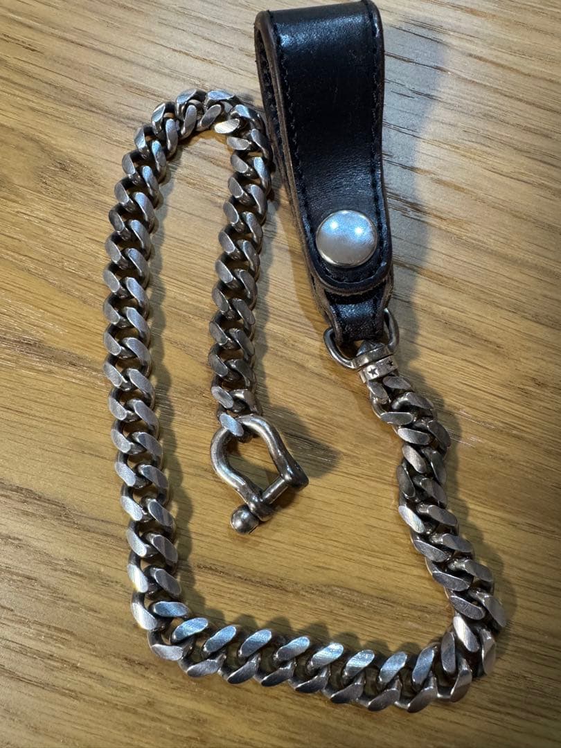 INCEPTION ウォレットチェーン シルバー ブラック