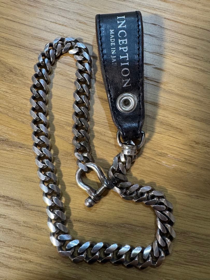 INCEPTION ウォレットチェーン シルバー ブラック