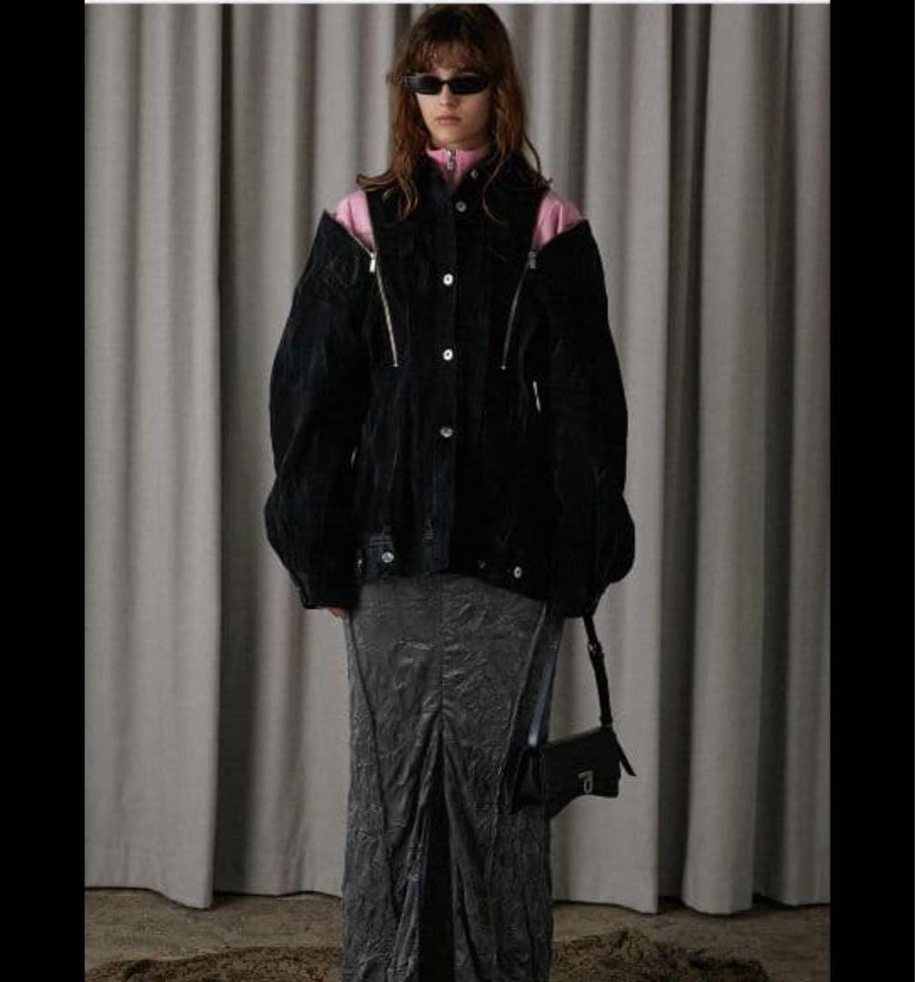 PRANK PROJECT ジップデニムシャツブルゾン black