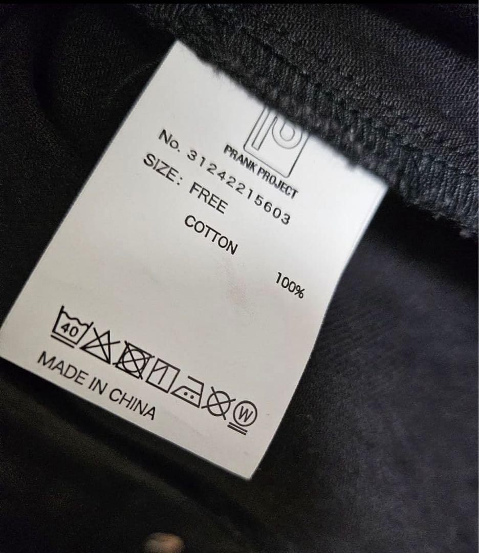 PRANK PROJECT ジップデニムシャツブルゾン black