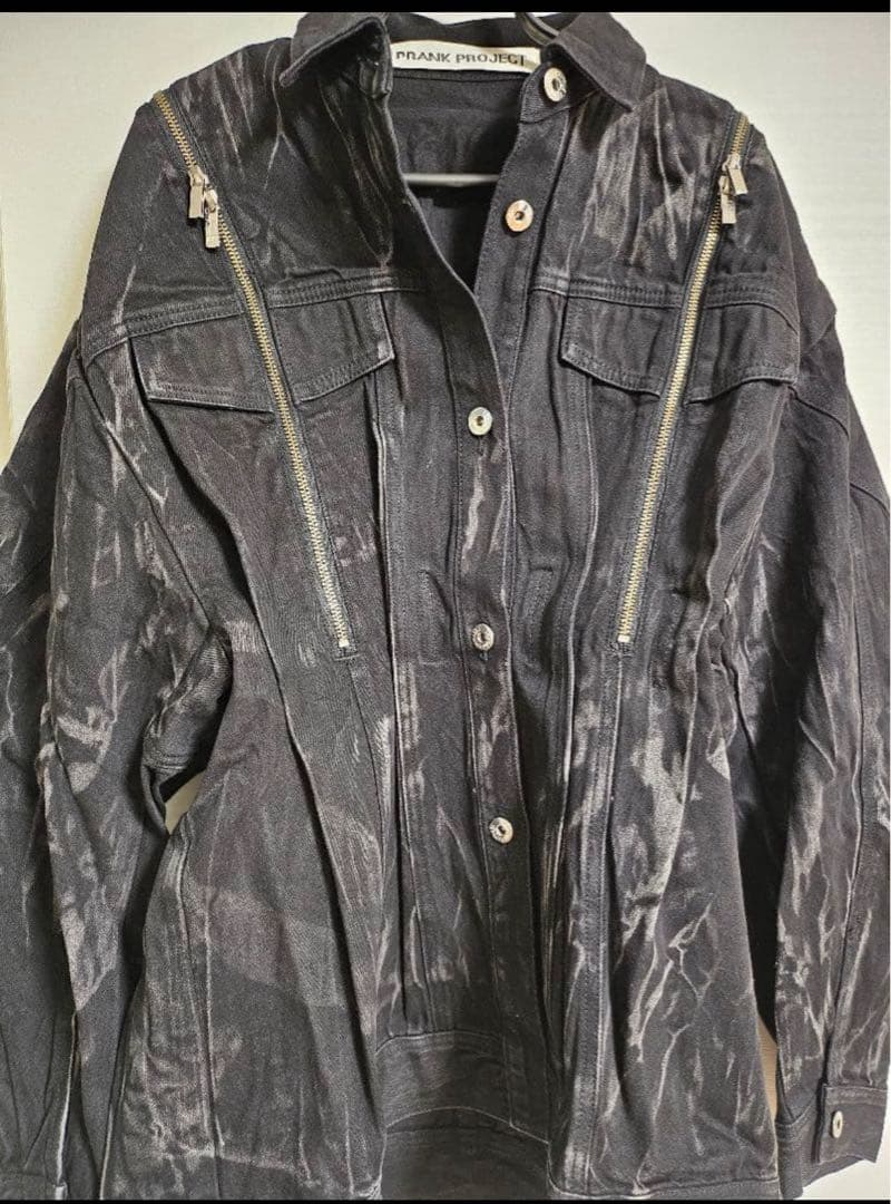 PRANK PROJECT ジップデニムシャツブルゾン black
