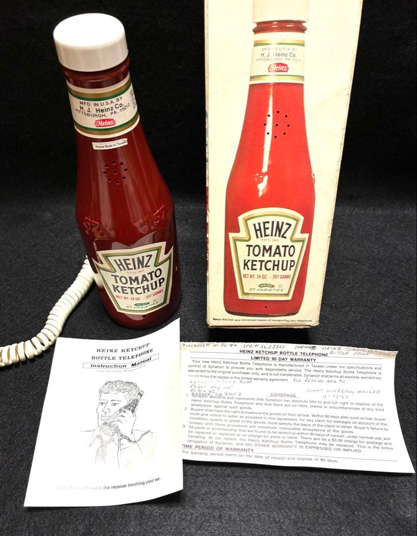 ハインツ　HEINZ ケチャップボトル　電話機　アドバタイジング ビンテージ
