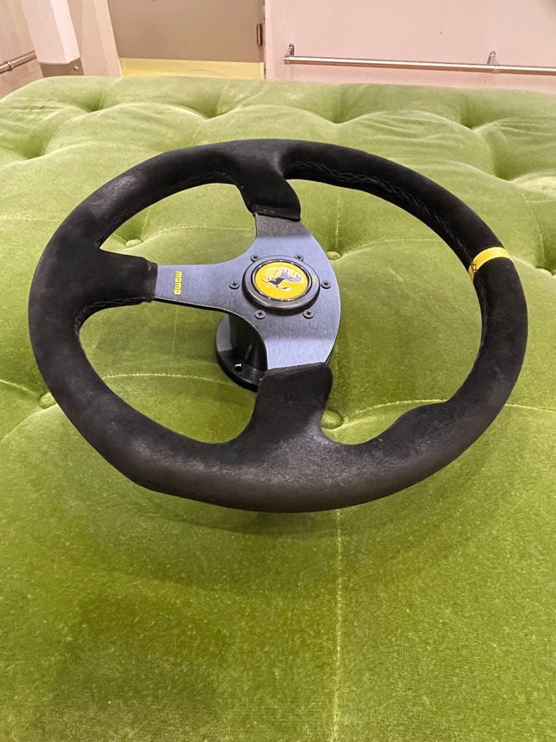 フェラーリF355外し スエード革　ステアリング&ボス付き　美品！