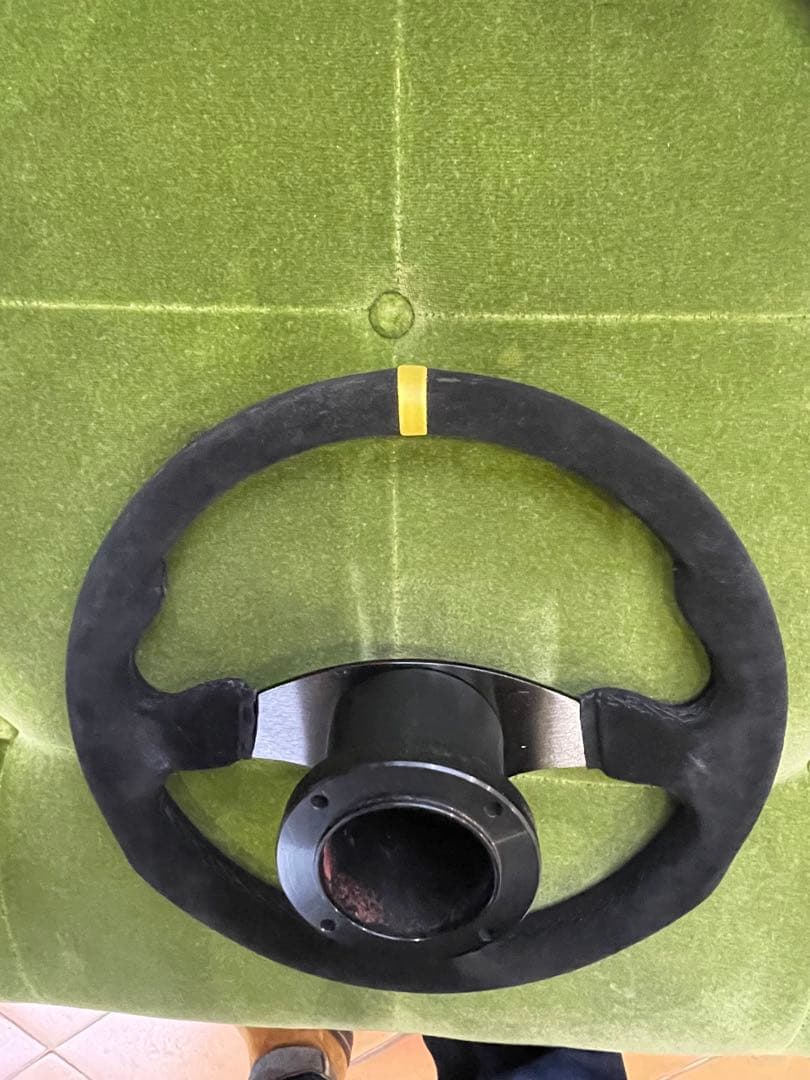 フェラーリF355外し スエード革　ステアリング&ボス付き　美品！