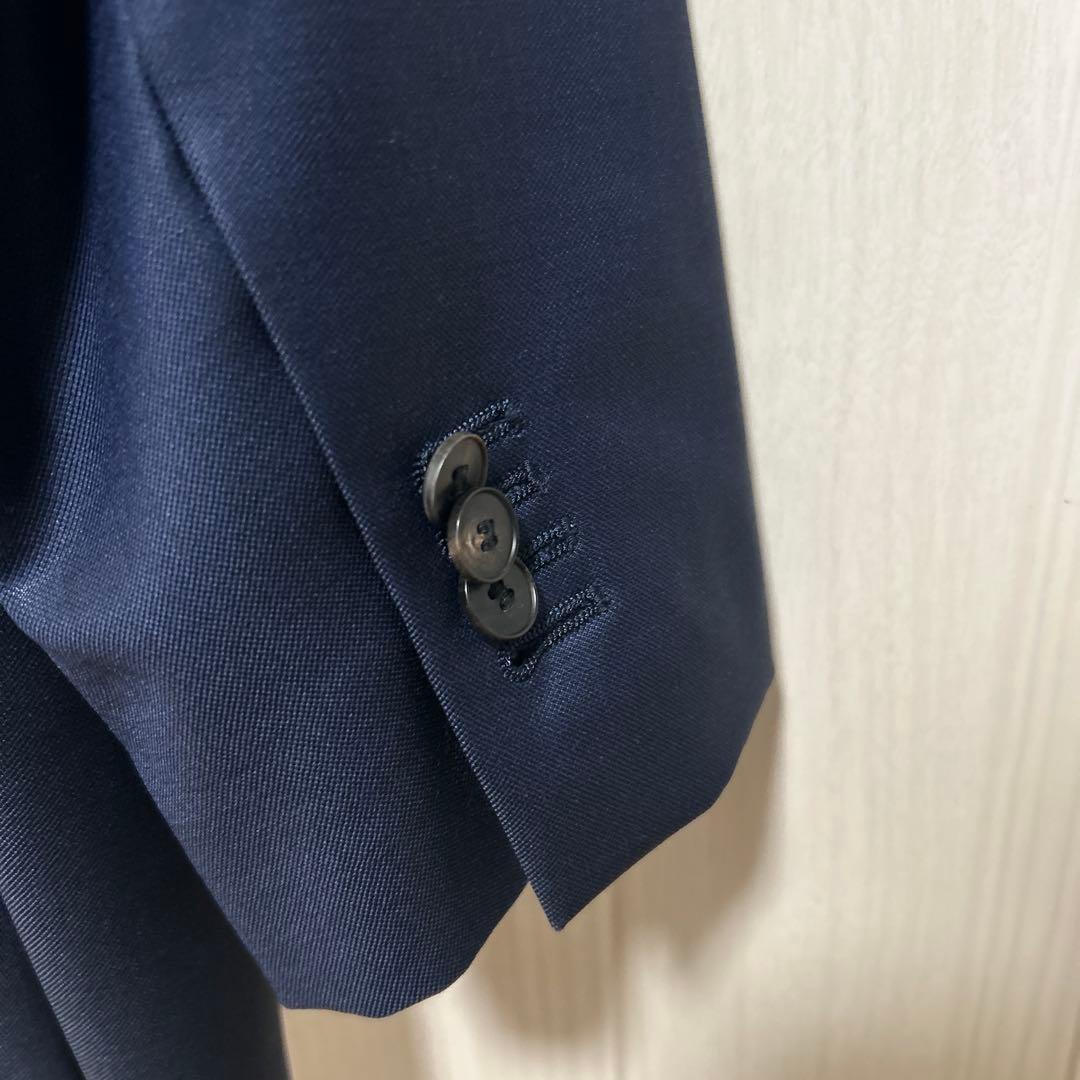【美品】カノニコ生地 ユニバーサルランゲージ　ネイビースーツ　サイズ46相当