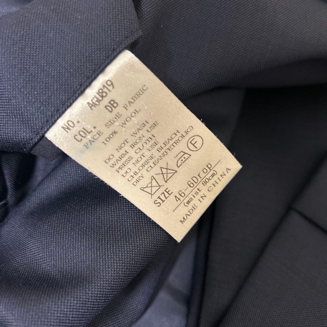 【美品】カノニコ生地 ユニバーサルランゲージ　ネイビースーツ　サイズ46相当