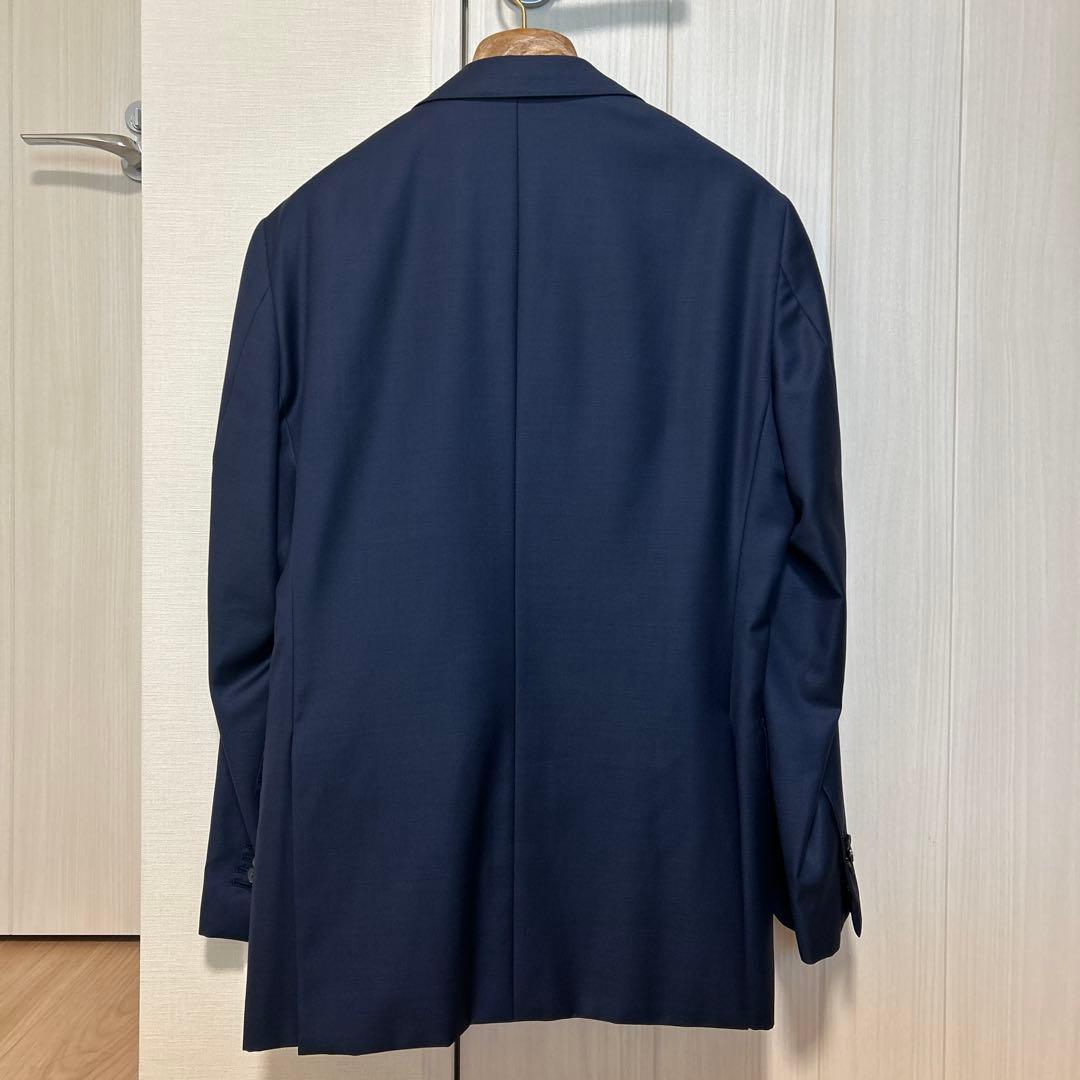 【美品】カノニコ生地 ユニバーサルランゲージ　ネイビースーツ　サイズ46相当