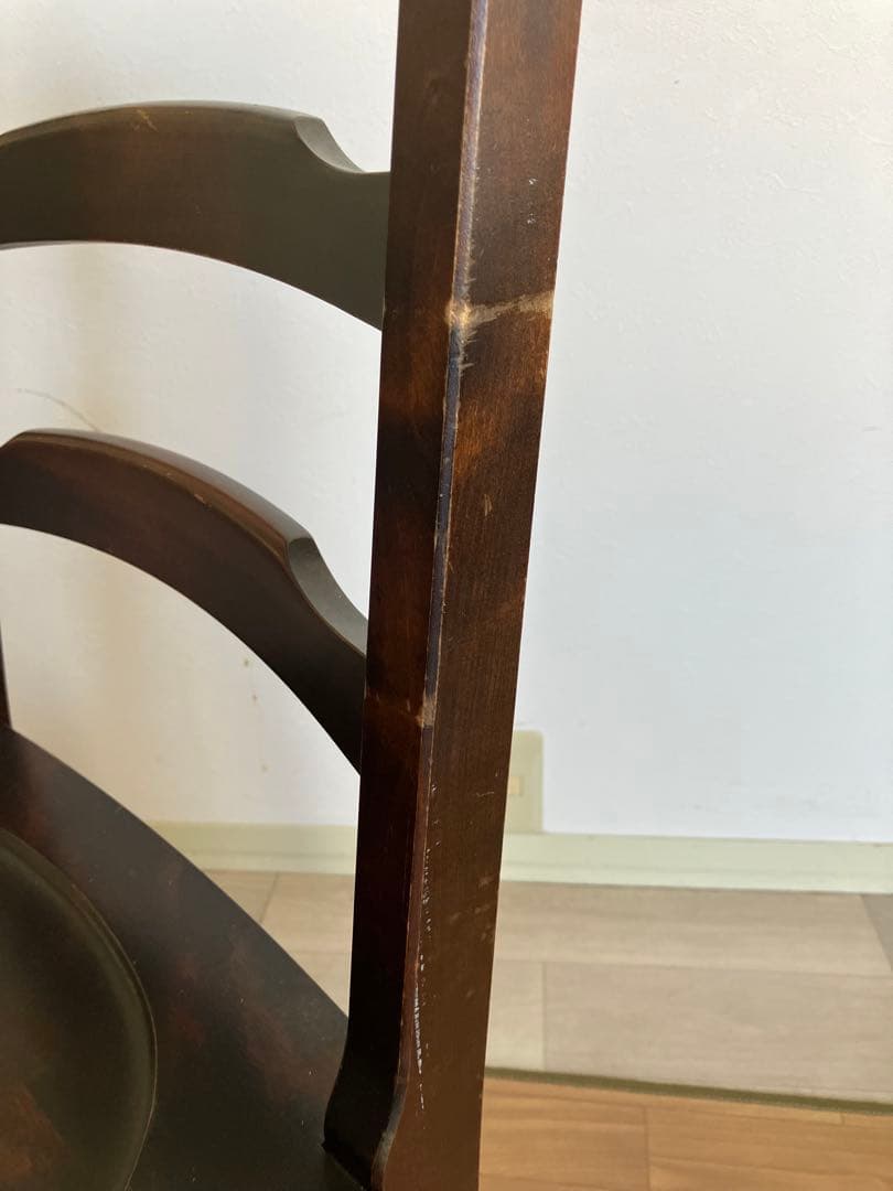 北海道民芸家具 木製デスクチェア