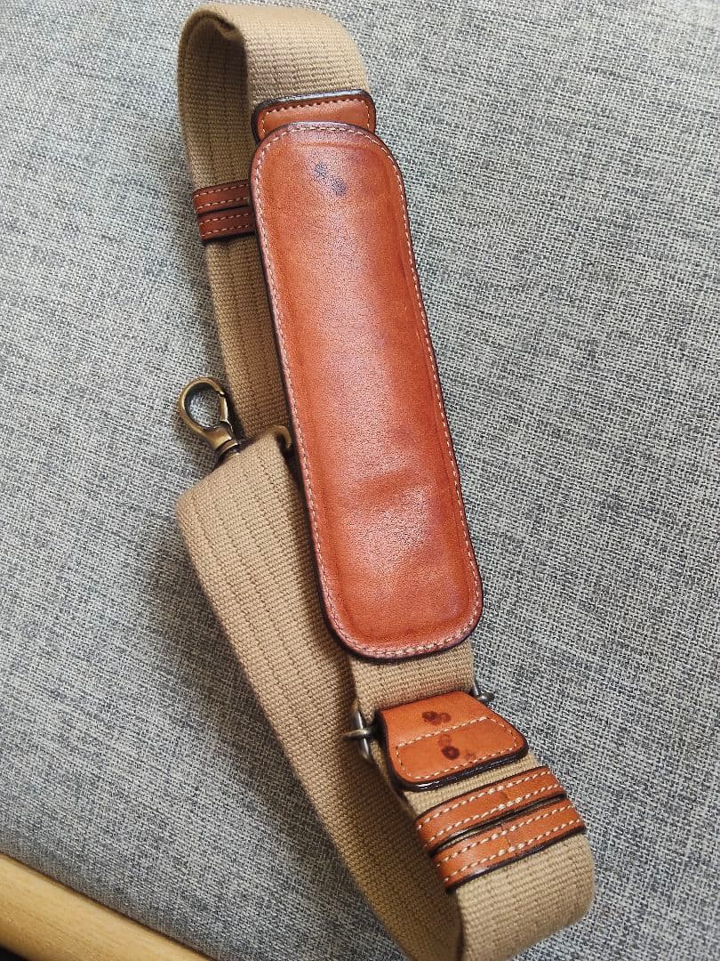 オレンジレザー ボストンバッグ