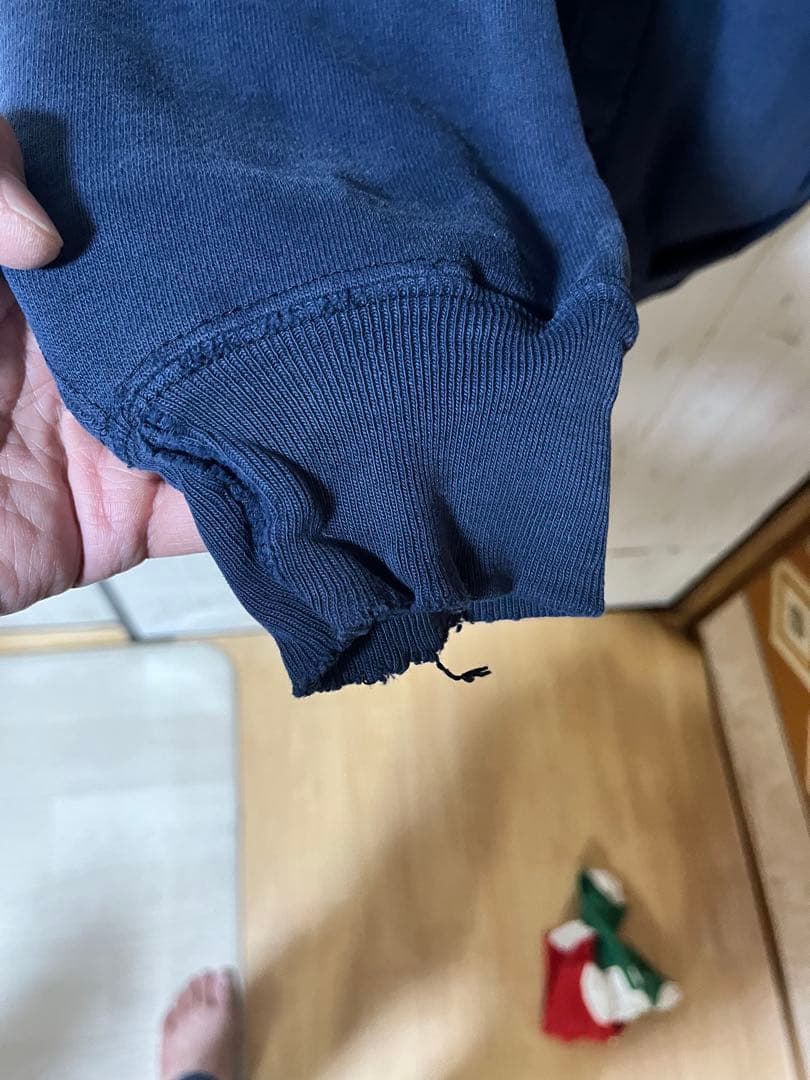 Champion ネイビー ボタン付きカーディガン