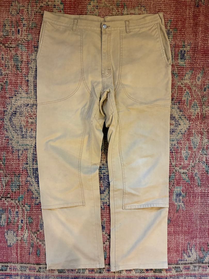 80s 90s patagonia パタゴニア ダックパンツ　ダブルニー