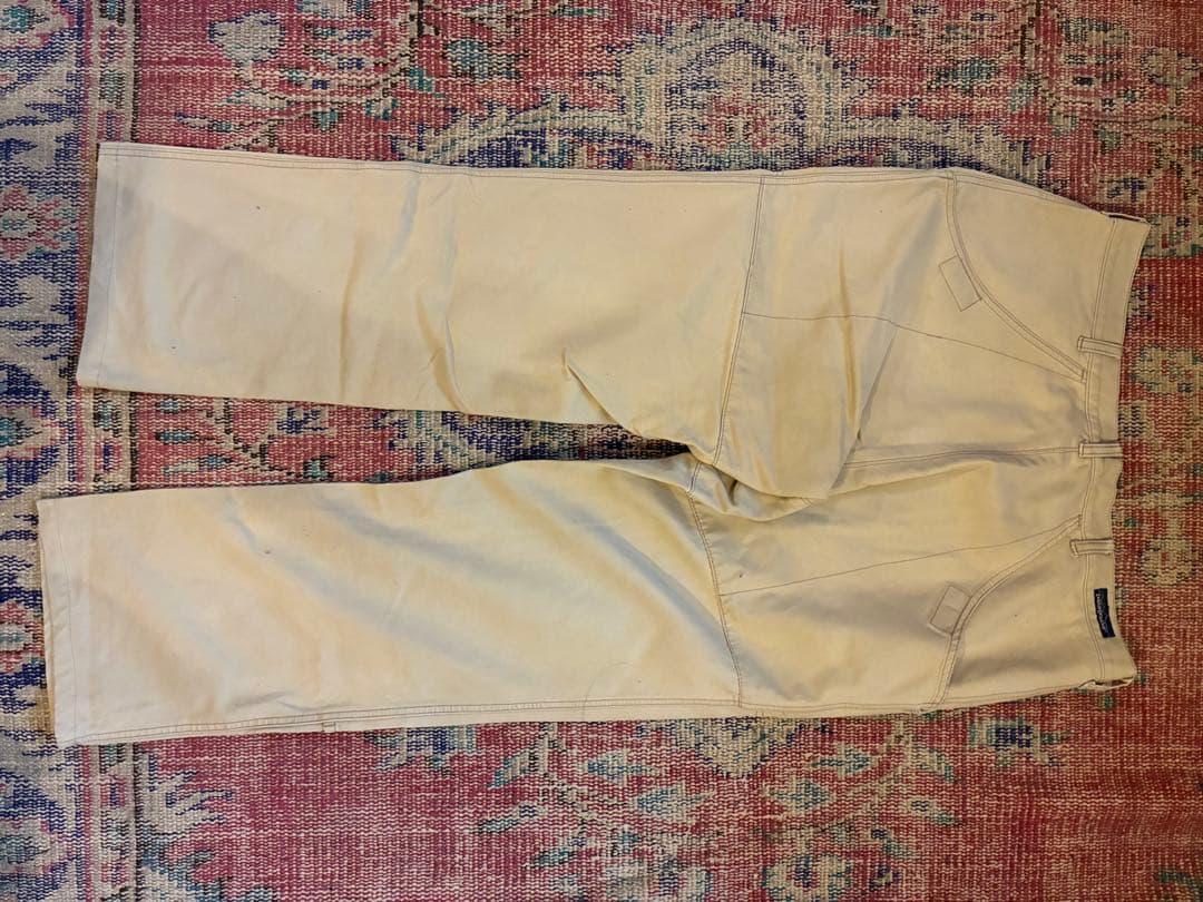 80s 90s patagonia パタゴニア ダックパンツ　ダブルニー