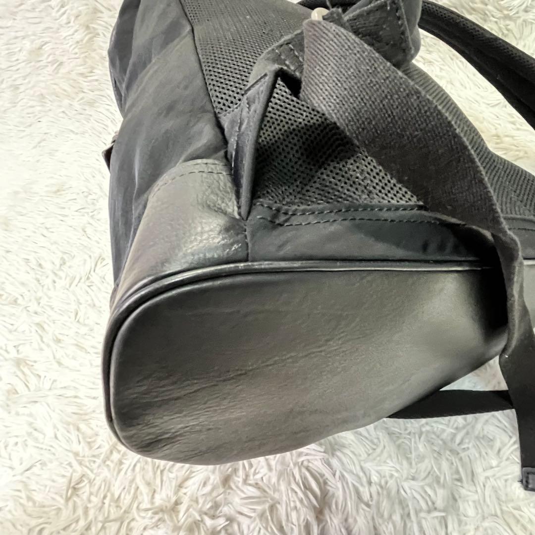 人気✨ポールスミス　バックパック　ブラック　レザーXナイロン