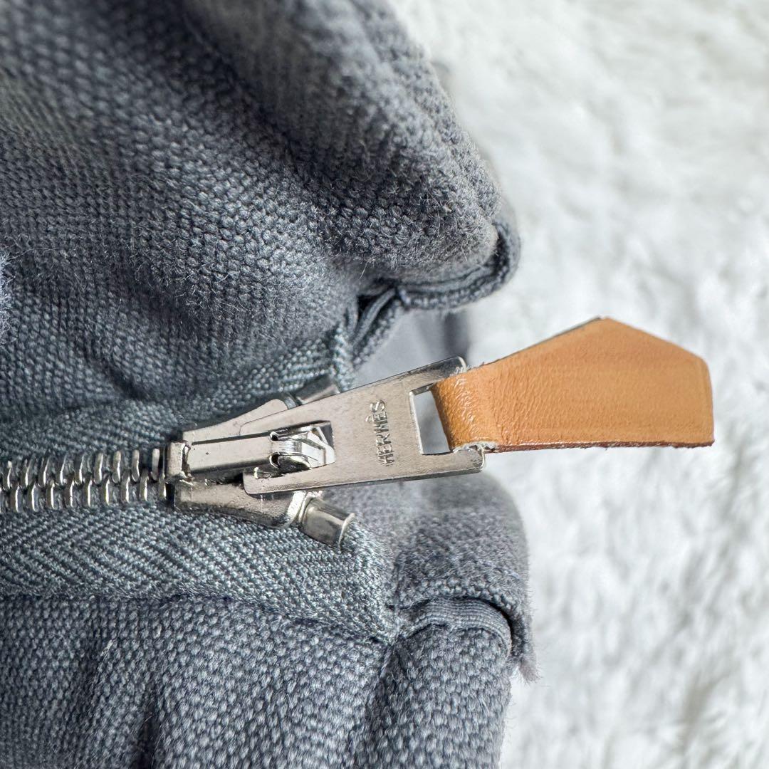 美品 エルメス HERMES クラッチバッグ フールトゥ グレー