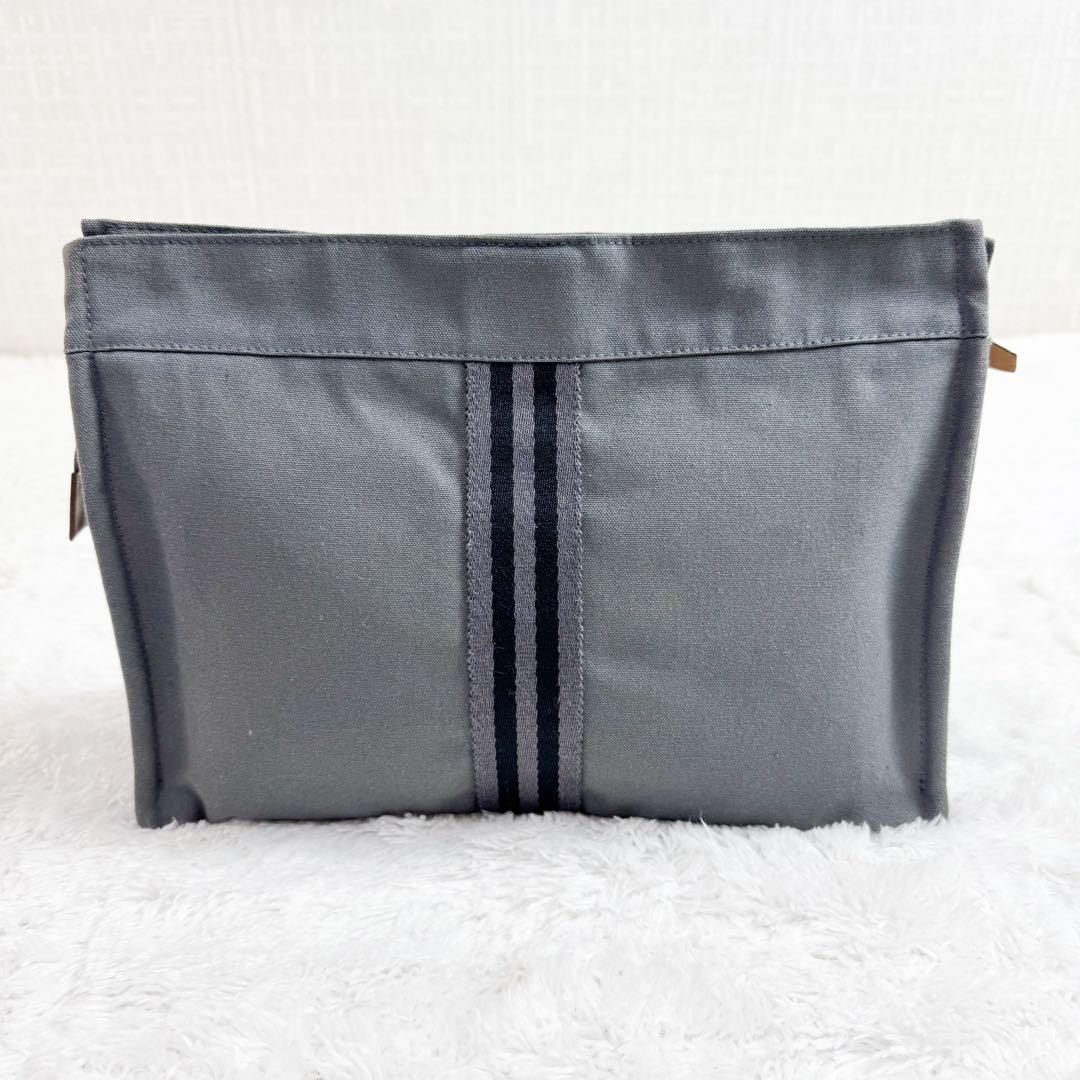 美品 エルメス HERMES クラッチバッグ フールトゥ グレー