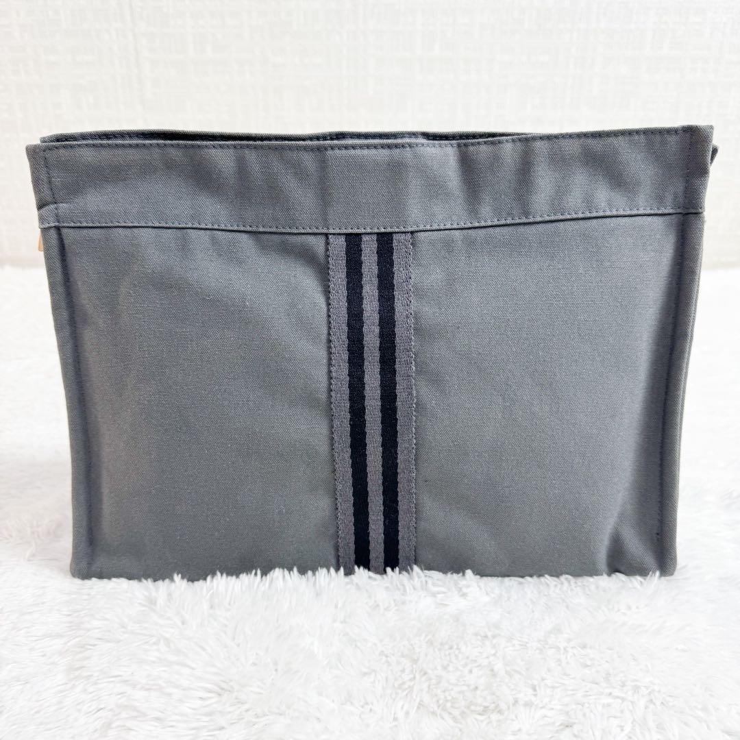 美品 エルメス HERMES クラッチバッグ フールトゥ グレー