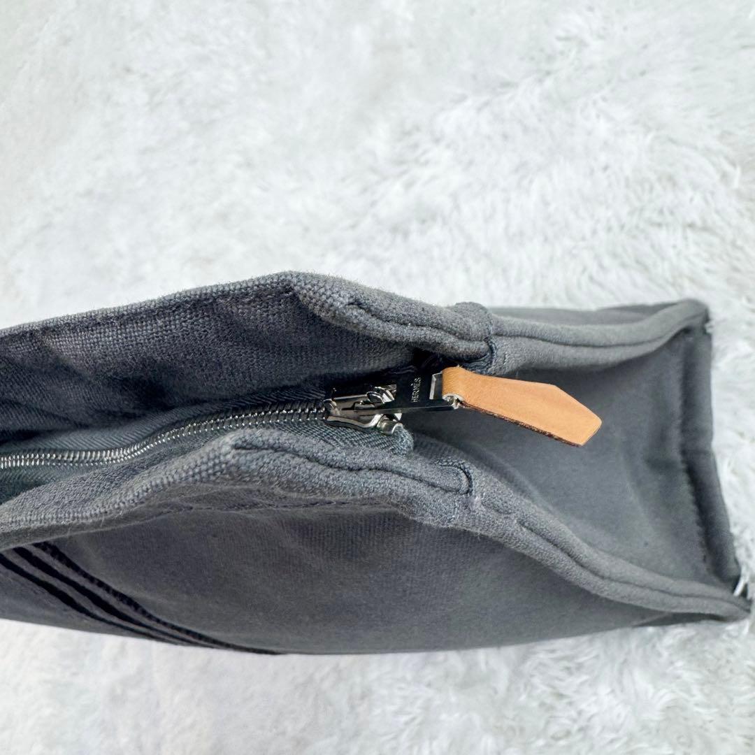 美品 エルメス HERMES クラッチバッグ フールトゥ グレー