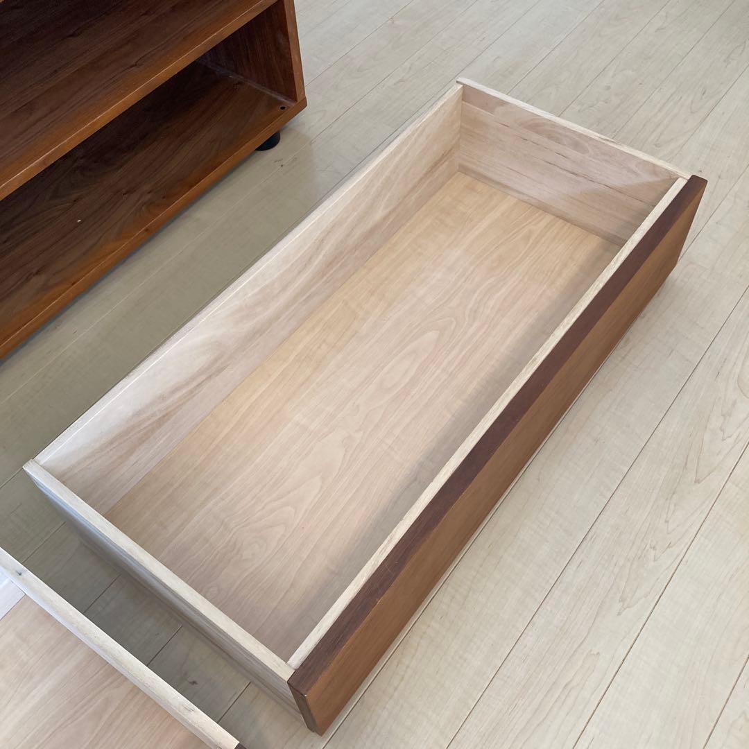 無印良品　テレビ台　テレビボード　ガラス扉付き