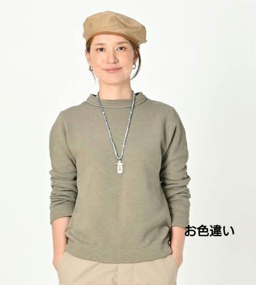 45R☆裏毛の17色 四角スウェット/モスグリーン♪