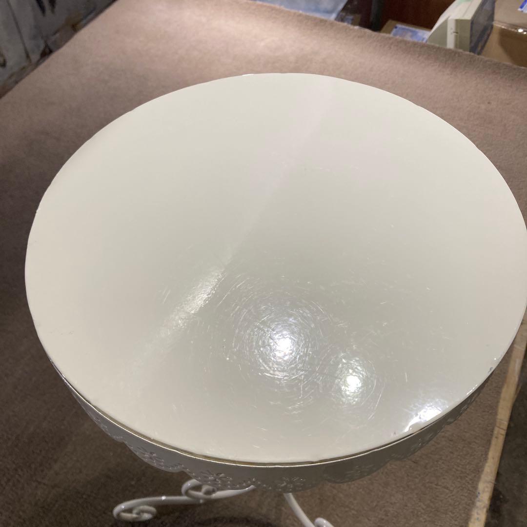 ま*る様 白 サイドエンドテーブル ラグジュアリー サイドテーブル コーヒーテー