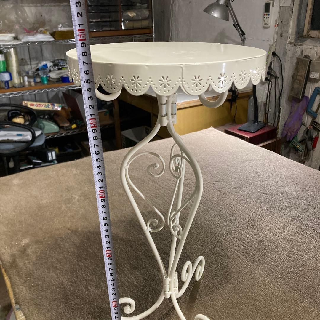 ま*る様 白 サイドエンドテーブル ラグジュアリー サイドテーブル コーヒーテー