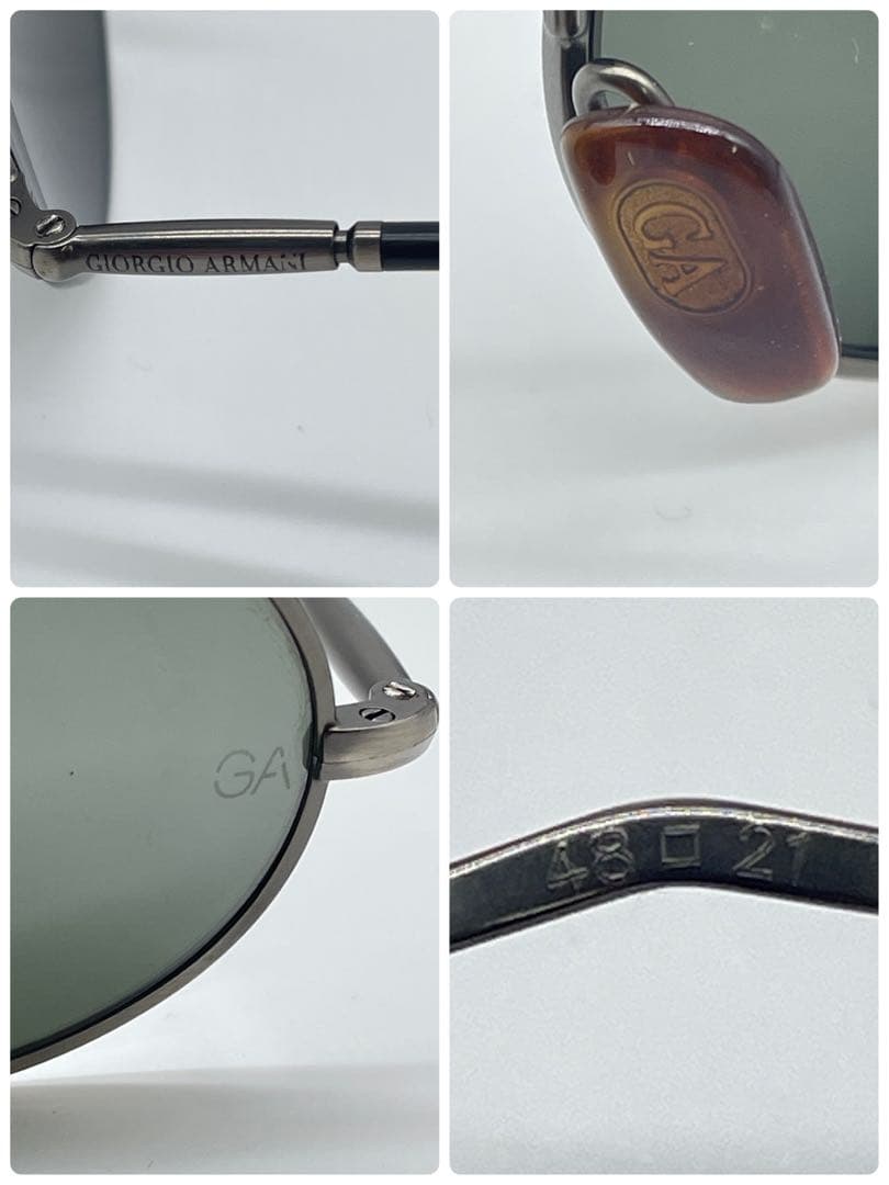 ジョルジオアルマーニ 650 SMALL 140 ミラーレンズ 北野武着用同型