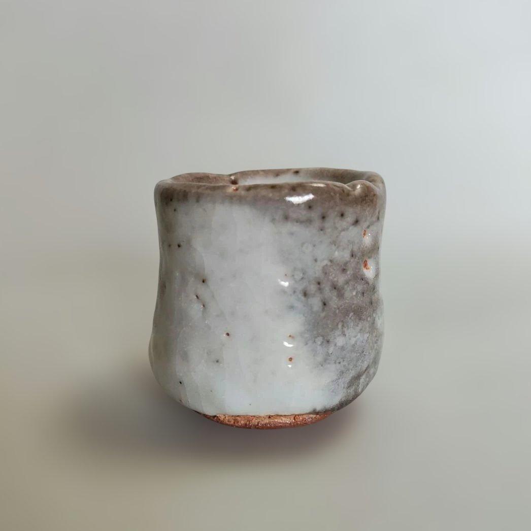 荒木俊夫　ぐい呑　志野ぐい呑　常滑焼