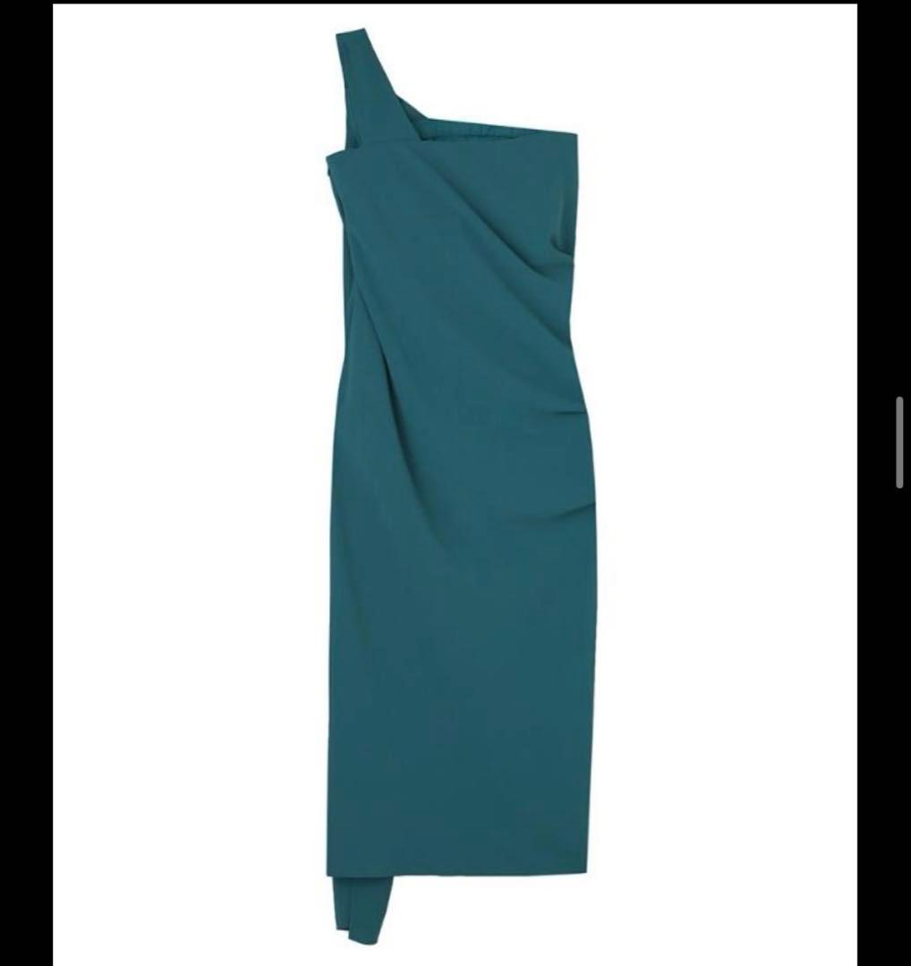 JENNE ドレープワンショルダーワンピース ドレス Sサイズ