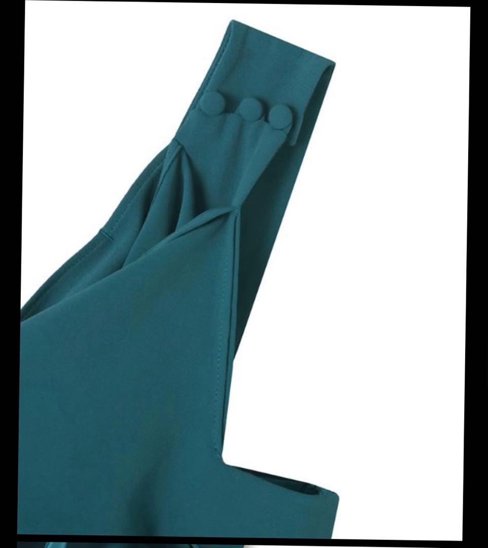 JENNE ドレープワンショルダーワンピース ドレス Sサイズ