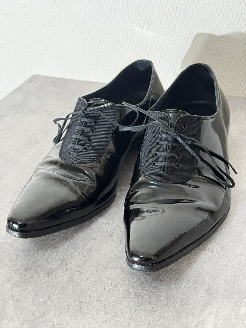ディオールオム エディ期 パテントレザー レザーシューズ