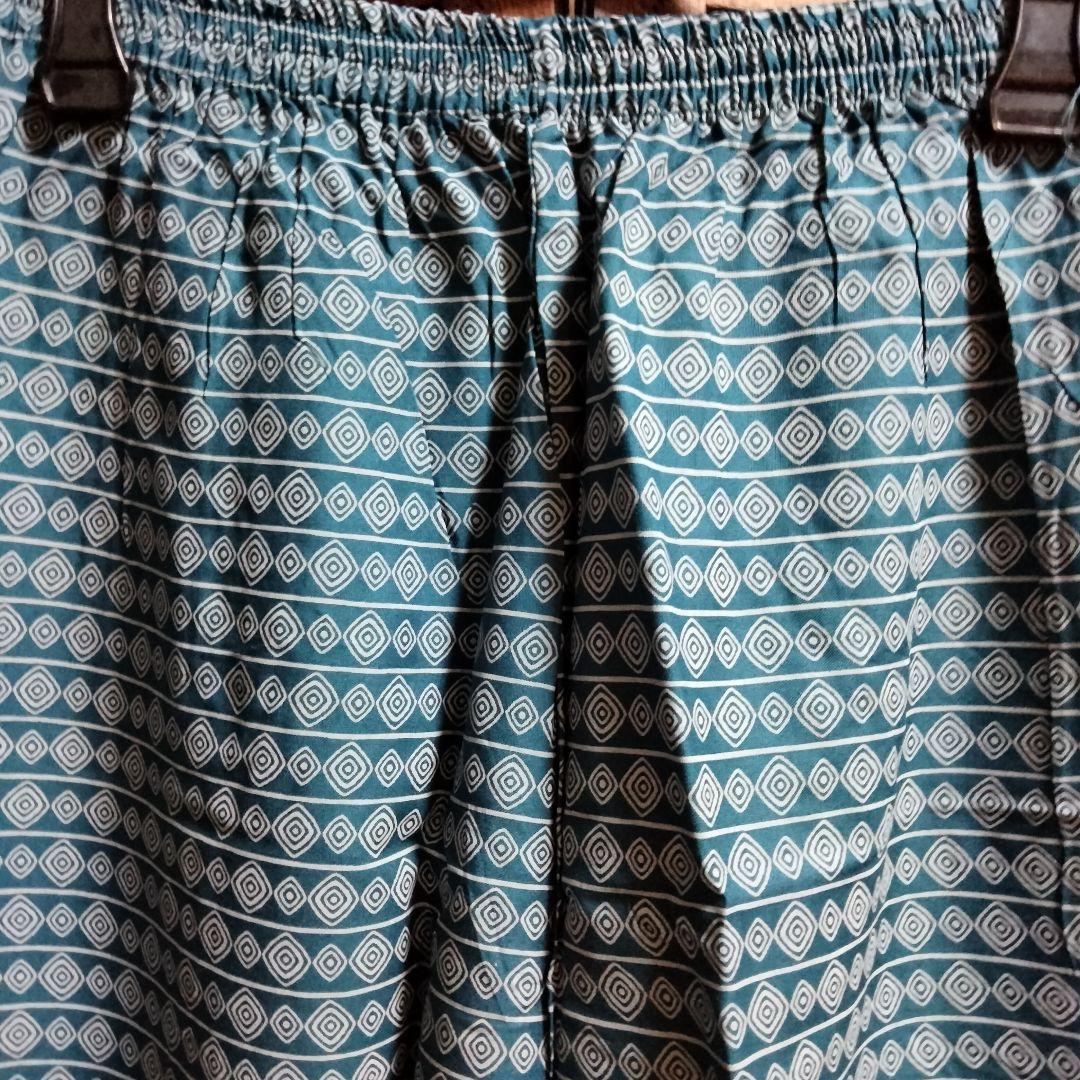 ◎専用◎インド アナルカリクルタ ティールブルー×シルバー刺繍【63A-4】