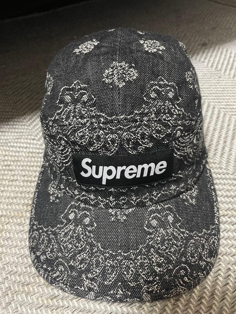 帽子 Supreme Bandana Jacquard Denim Camp Cap