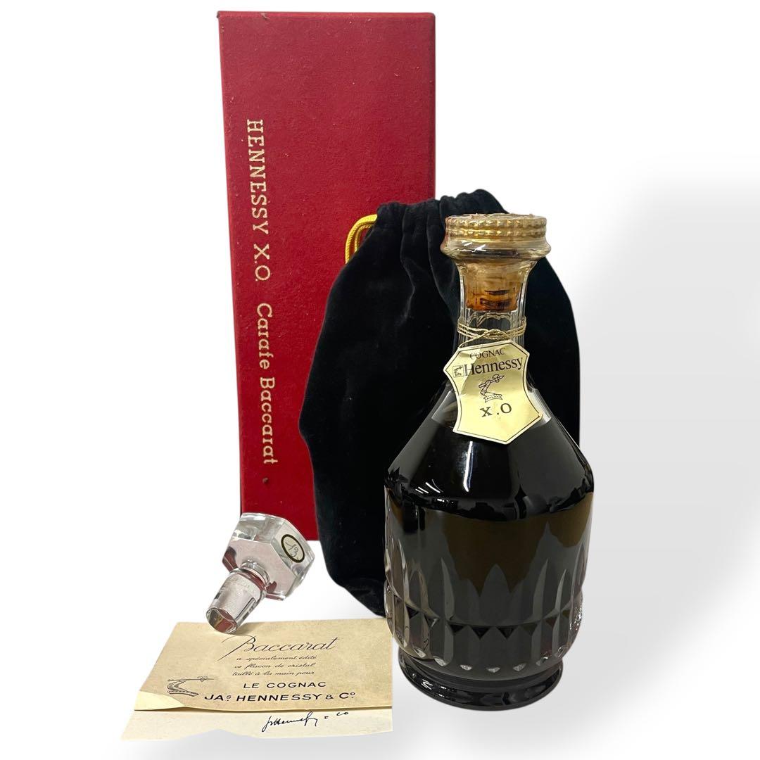 【未開栓】COGNAC HENNESSY　X.O　Carafe Baccarat