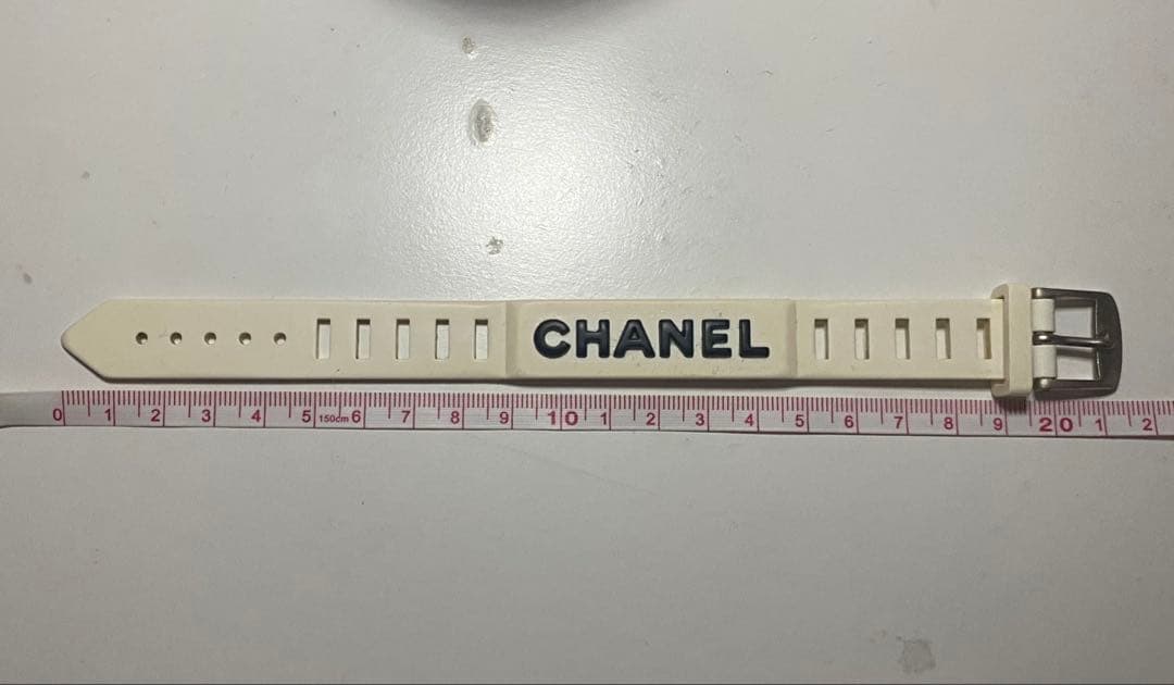 CHANEL ホワイト ラバーベルト