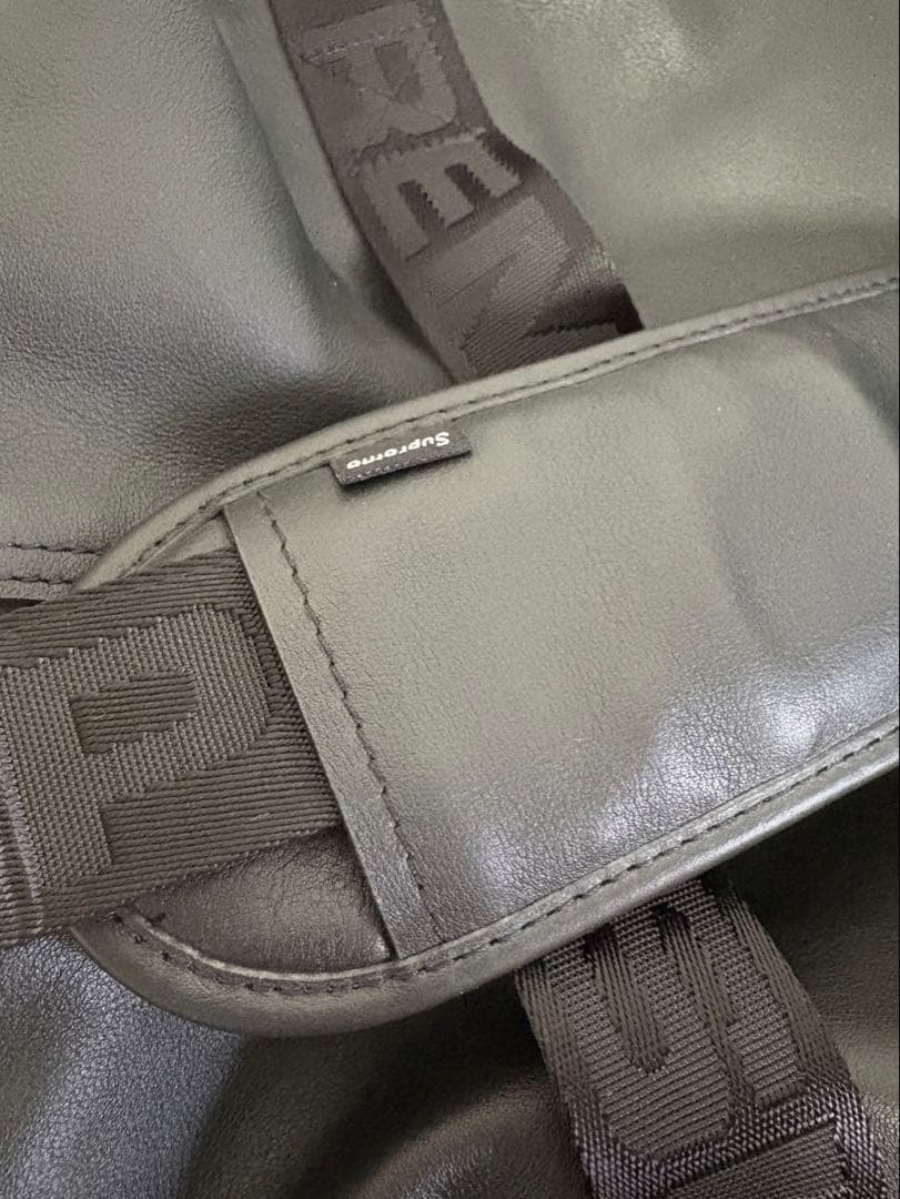 supreme シュプリーム　24aw ボストン　レザー　duffle bag
