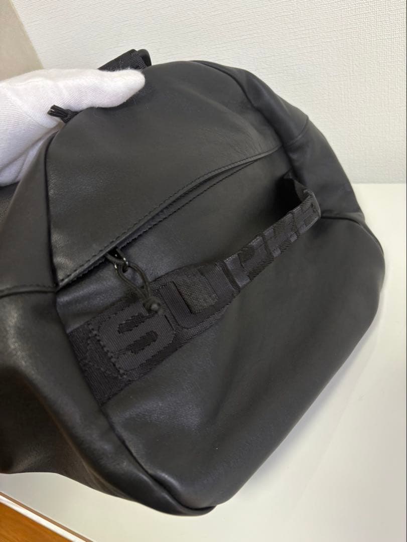 supreme シュプリーム　24aw ボストン　レザー　duffle bag
