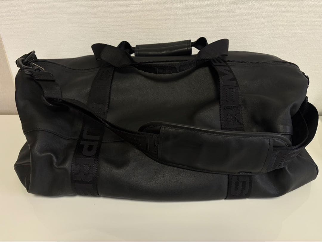 supreme シュプリーム　24aw ボストン　レザー　duffle bag