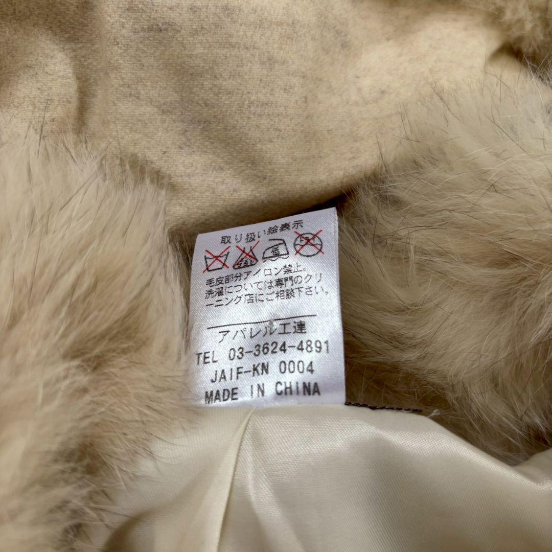 F-wisteria高級カシミヤ100% ＆フォックス毛皮ポンチョ•ケープコート