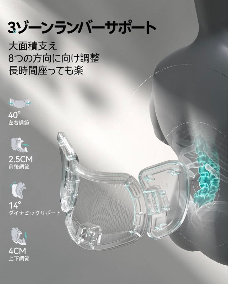 ヒーコ　美品　24年7月購入　Hbada E3 Proオフィスチェア