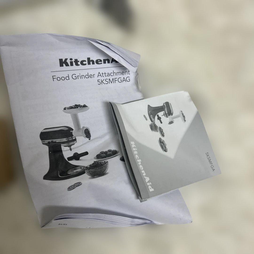 【極美品】KitchenAid ティルトヘッドスタンドミキサー9KSM95WH