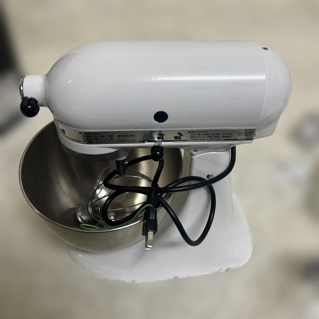 【極美品】KitchenAid ティルトヘッドスタンドミキサー9KSM95WH