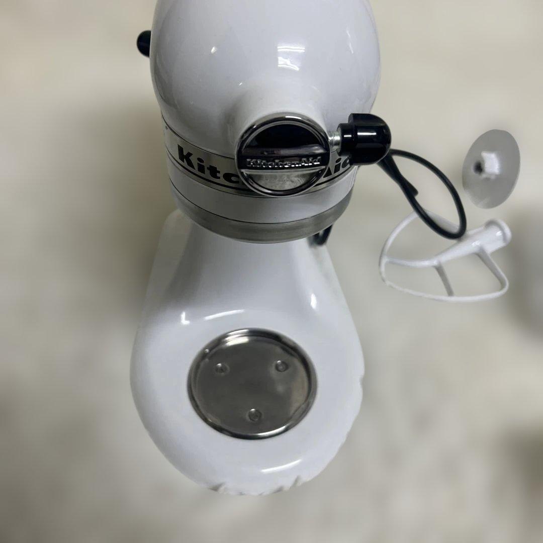 【極美品】KitchenAid ティルトヘッドスタンドミキサー9KSM95WH