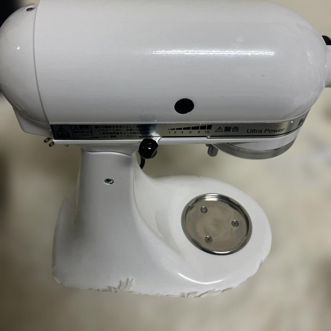 【極美品】KitchenAid ティルトヘッドスタンドミキサー9KSM95WH