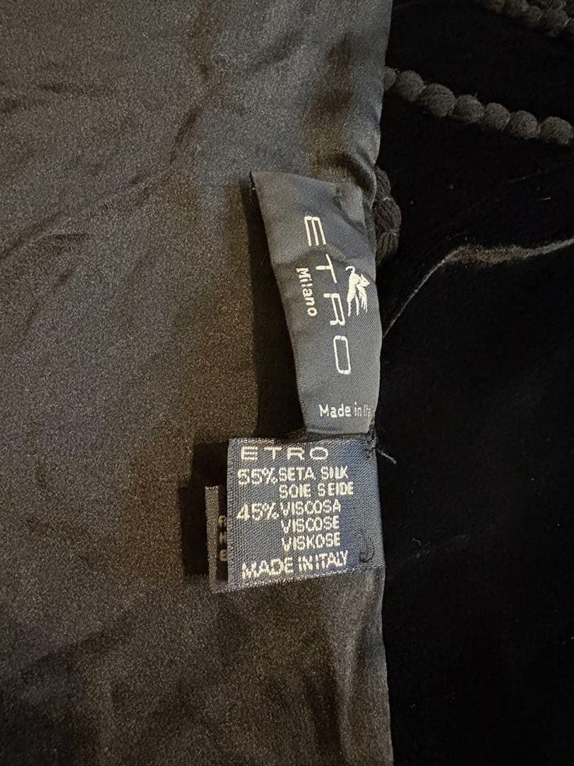 【極美品✨】ETRO シルクビスコース刺繍ストール