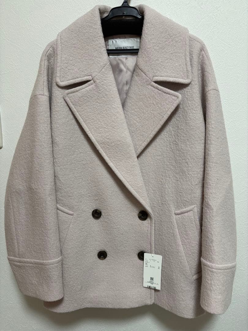 【新品タグ付き】ウーリーフォルムハーフコート