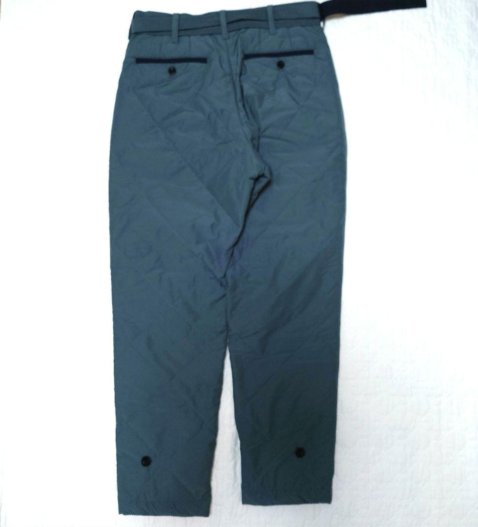 sacai サカイ キルテッドパンツ グレー　サイズ1