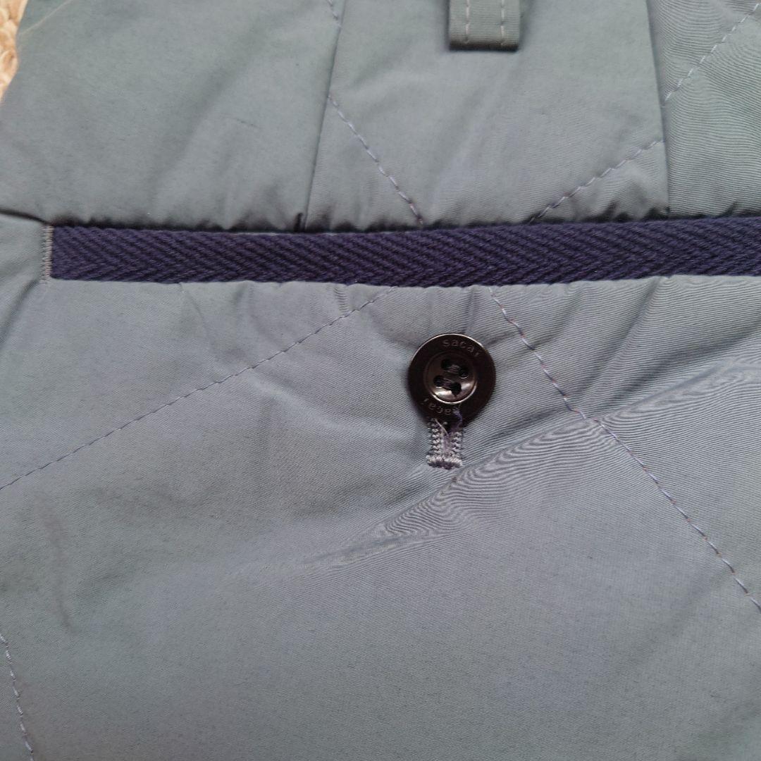sacai サカイ キルテッドパンツ グレー　サイズ1