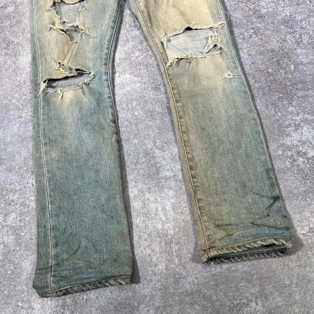 18ss SAINT LAURENT デストロイスキニーデニム　W29 ケリング