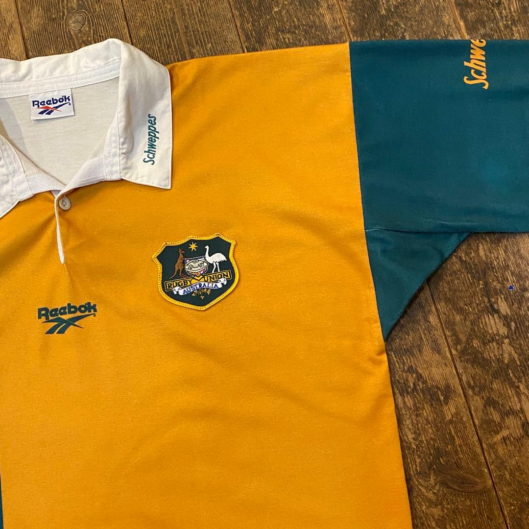 1997-98 ホーム オーストラリア代表 Reebok 長袖 ラガーシャツ